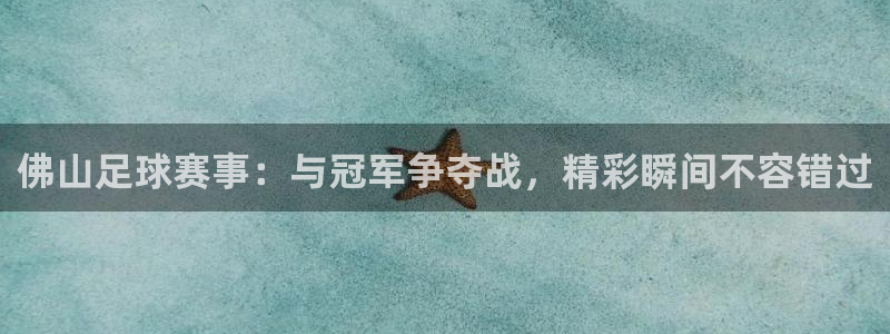  佛山足球赛事：与冠军争夺战，精彩瞬间不容错过