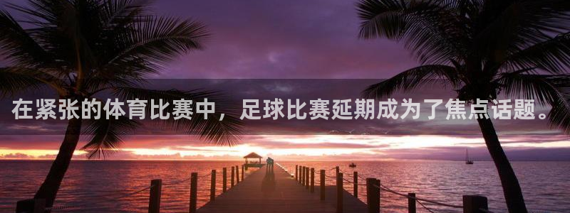 在紧张的体育比赛中，足球比赛延期成为