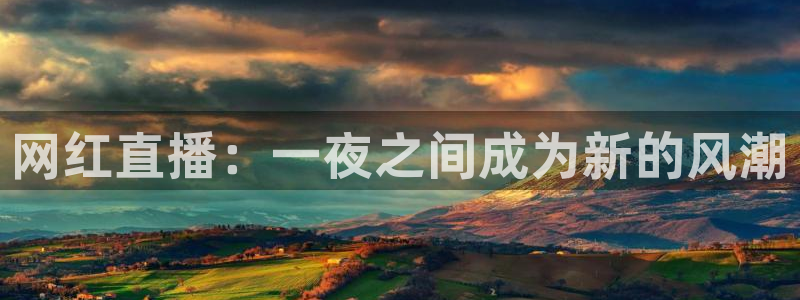 雨燕直播nba篮球：网红直播：一夜之间成为新的风潮
